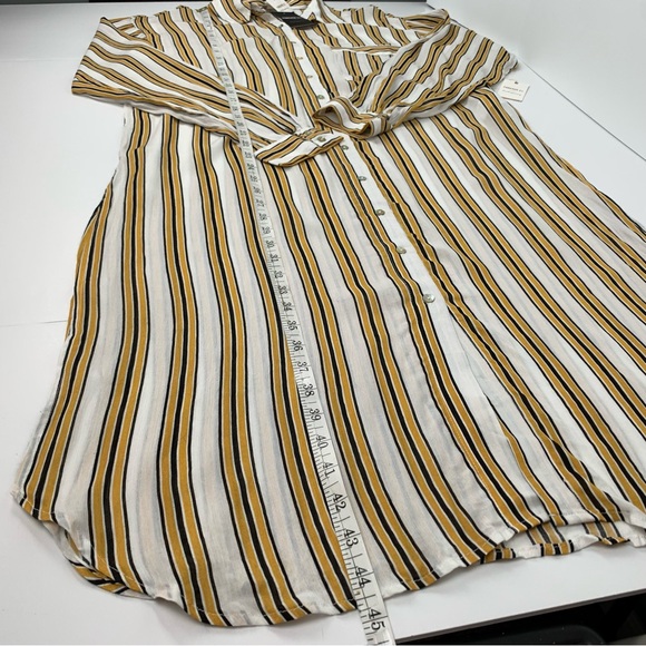 Forever 21 Long Stripe Tunic Size Large - Picture 11 of 16